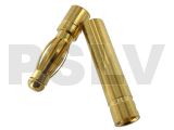 Q-C-0020   Quantum Φ4.0 mm Gold Plated Bullet Connectors Easy Solder  